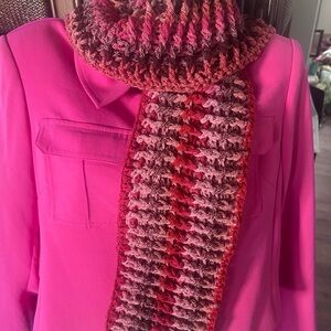 Chic Multicolor Handmade Crochet Scarf-Only-Brand New